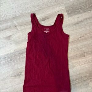 Sonoma Red Sleeveless Fitted Tank Top